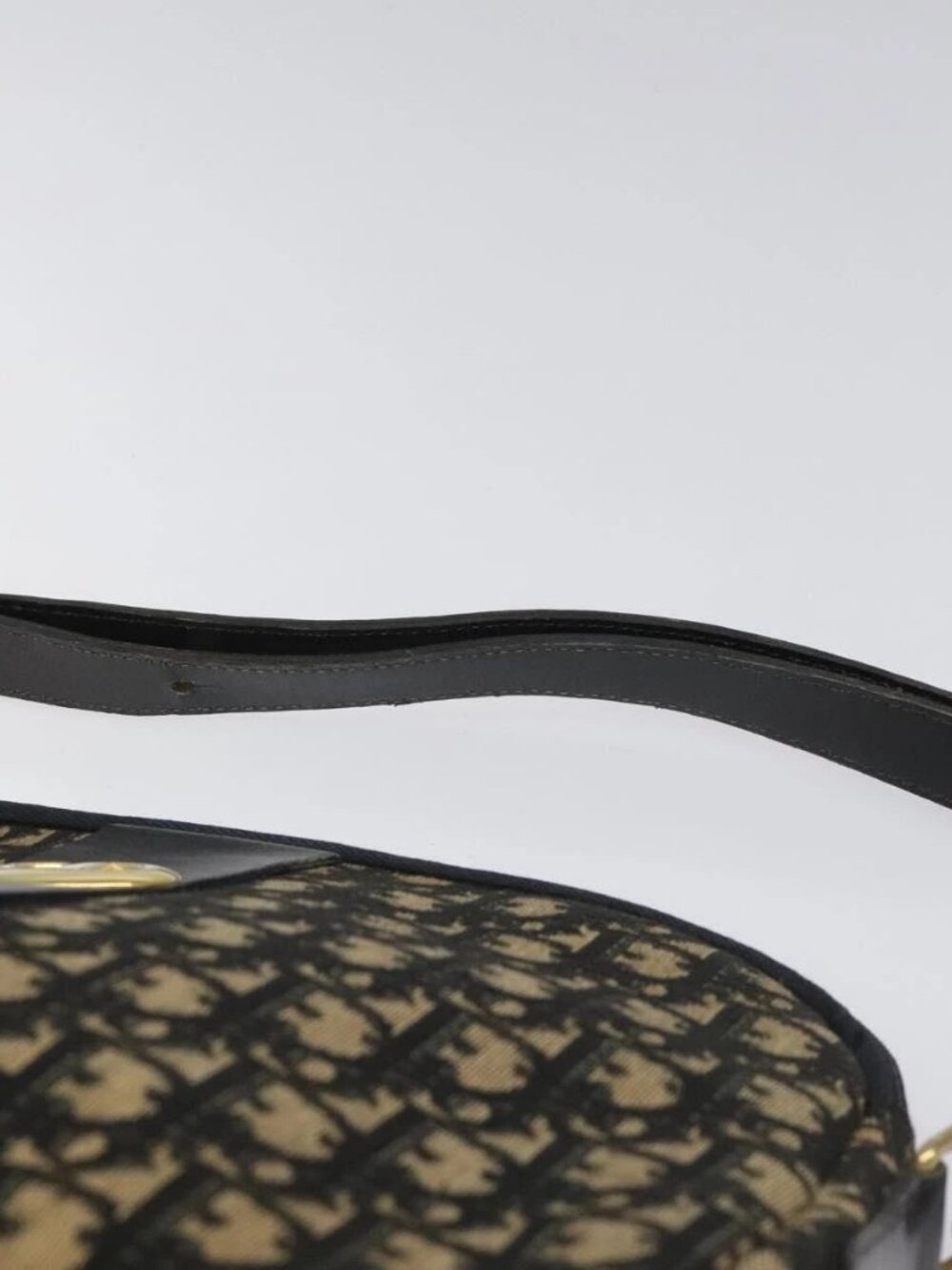Christian Dior Trotter Canvas Shoulder Bag Black - Picture 9 of 16